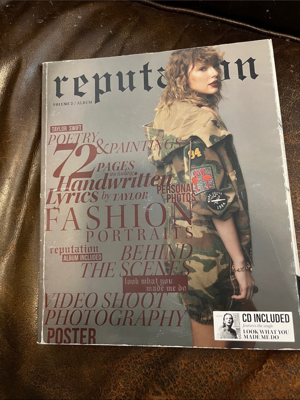 Taylor Swift Reputation Vol. 2 magazine CD NOT INCLUDED